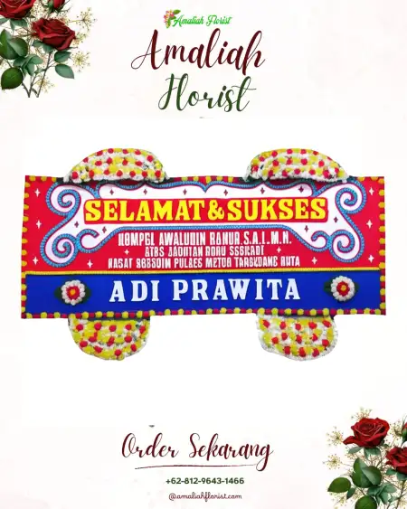 Papan Bunga Ucapan Selamat Akah